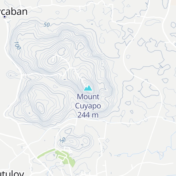 Map of Mount Cuyapo