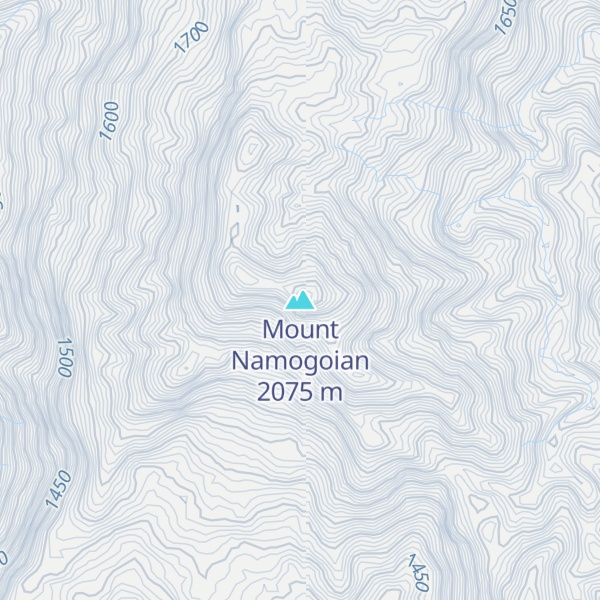Map of Mount Namogoian