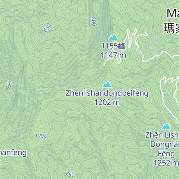 Map of Zhenlishan
