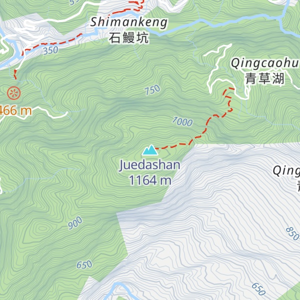 Map of Juedashan