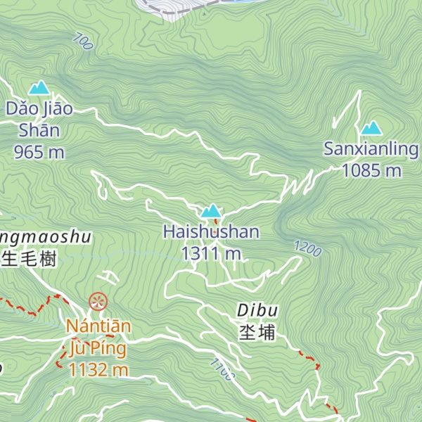 Map of Haishushan
