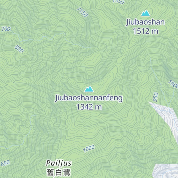 Map of Jiubaoshannanfeng