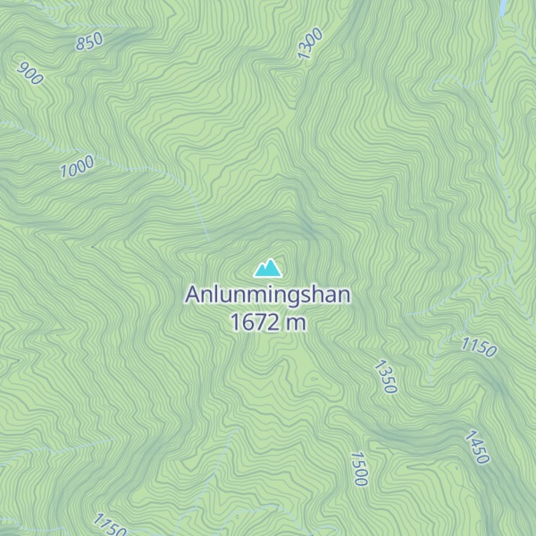 Map of Anlunmingshan