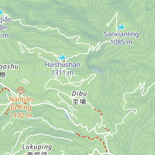 Map of Yuè Méishān
