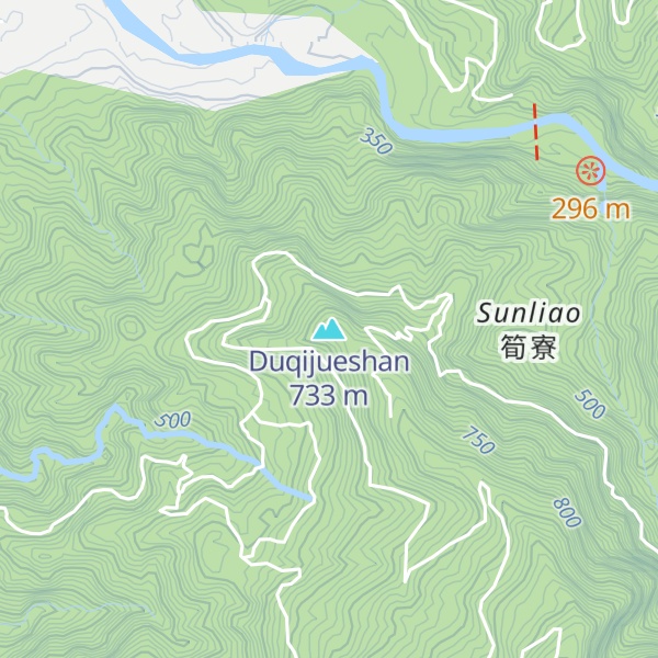Map of Duqijueshan