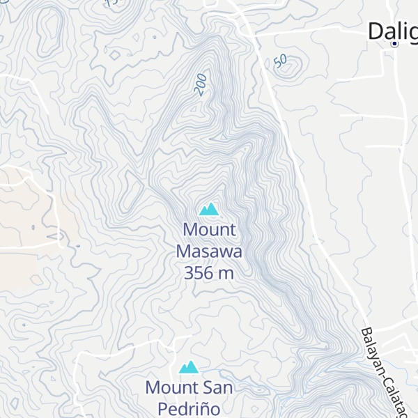 Map of Mount Masawa