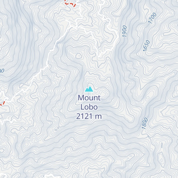 Map of Mount Lobo