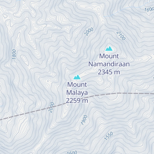Map of Mount Malaya