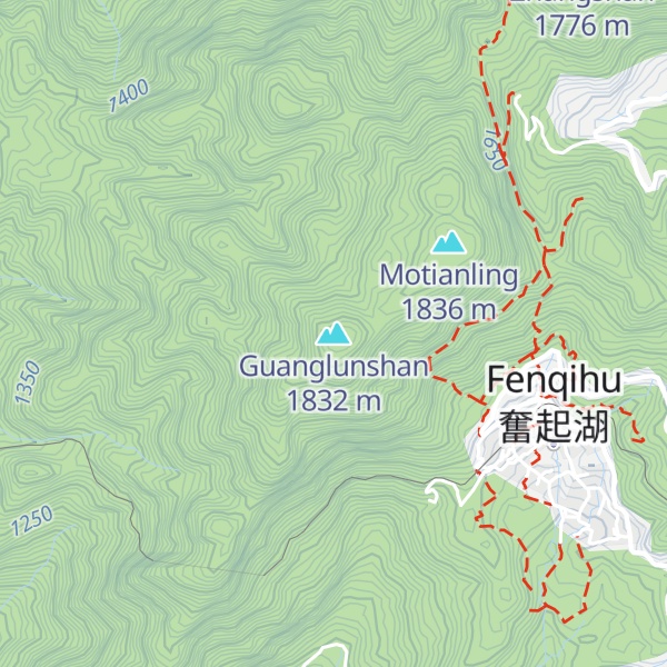 Map of Guanglunshan