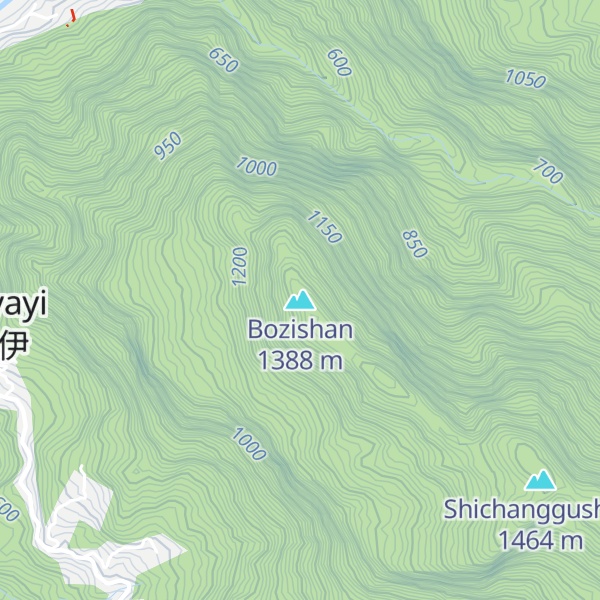 Map of Bozishan