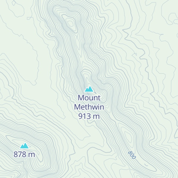 Map of Mount Methwin