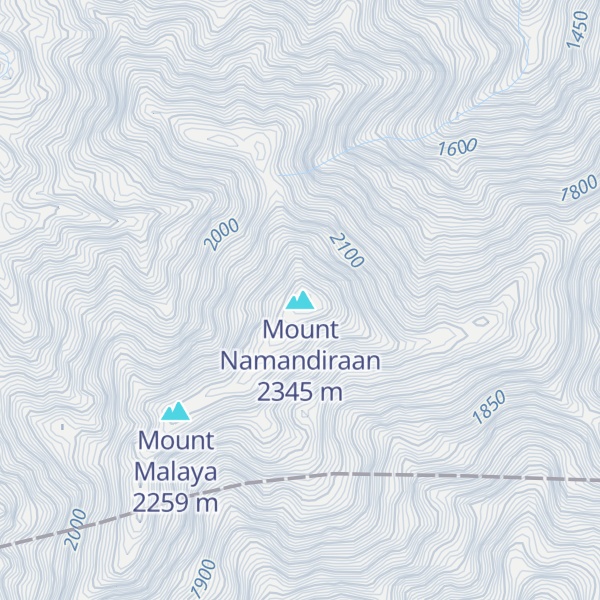 Map of Mount Namandiraan