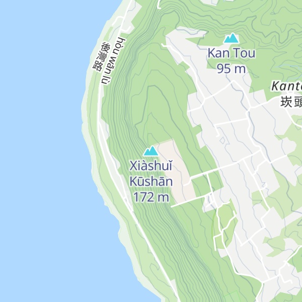 Map of Xiàshuǐ Kūshān