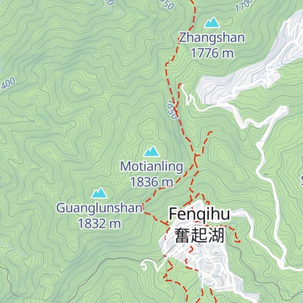 Map of Motianling