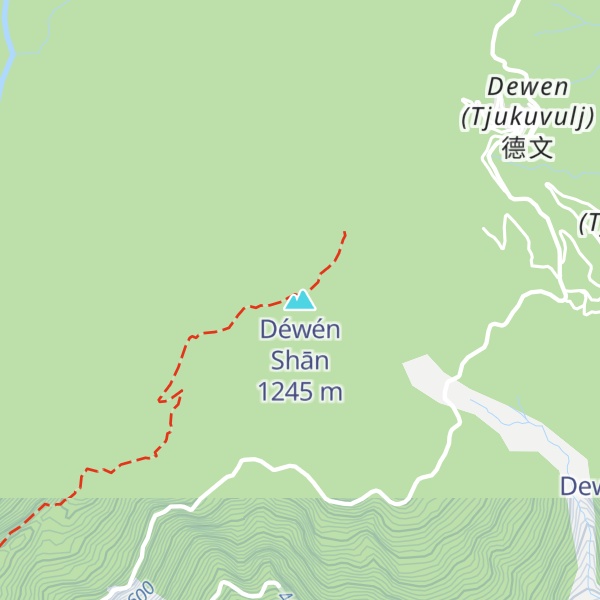 Map of Déwén Shān