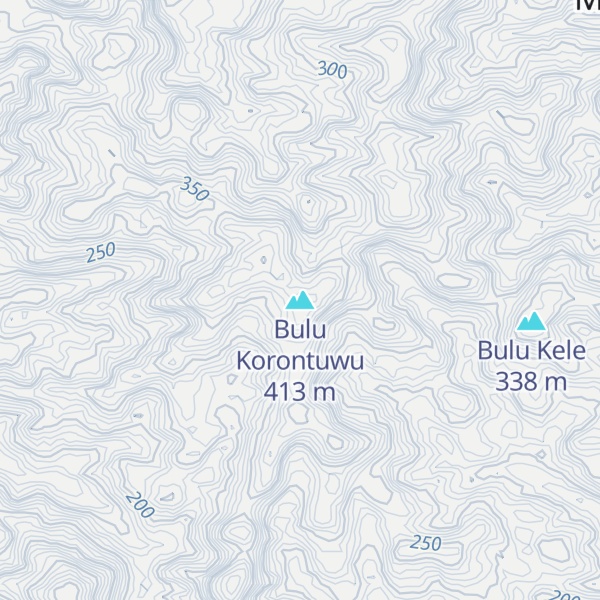 Map of Bulu Korontuwu