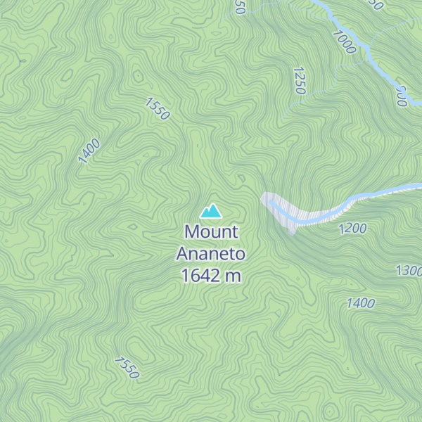 Map of Mount Ananeto