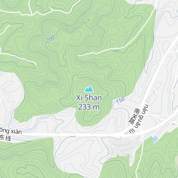 Map of Xi Shan