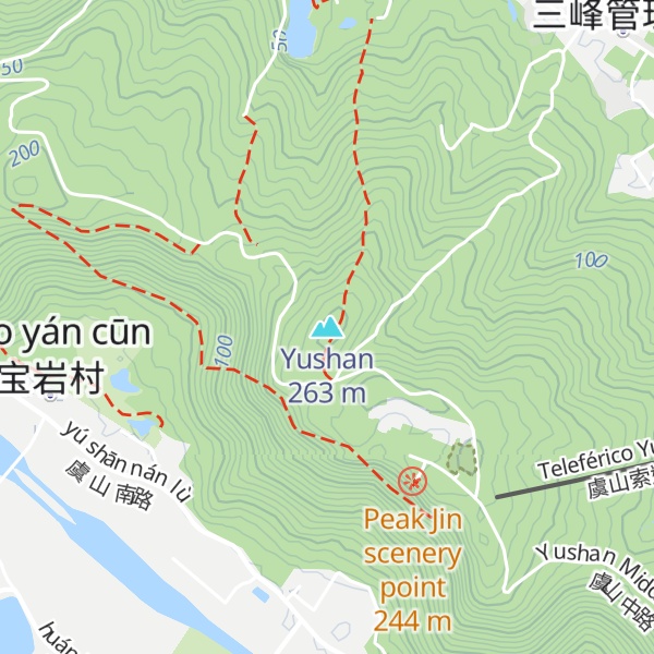 Map of Yushan
