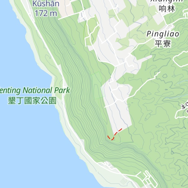 Map of Dà Píngdǐngshān