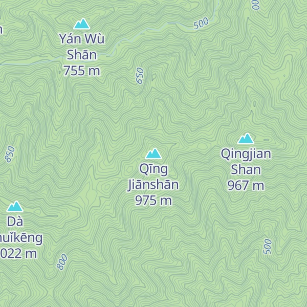 Map of Qīng Jiānshān