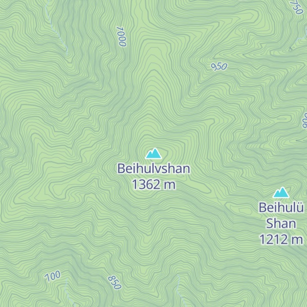 Map of Beihulvshan