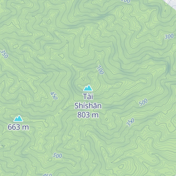 Map of Tài Shíshān