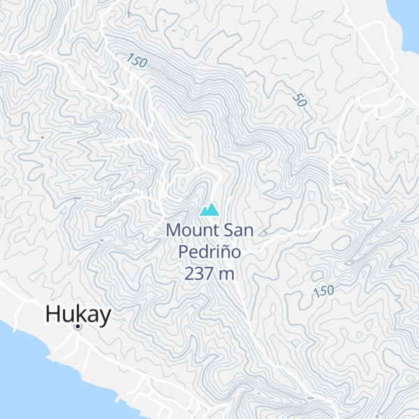 Map of Mount San Pedriño