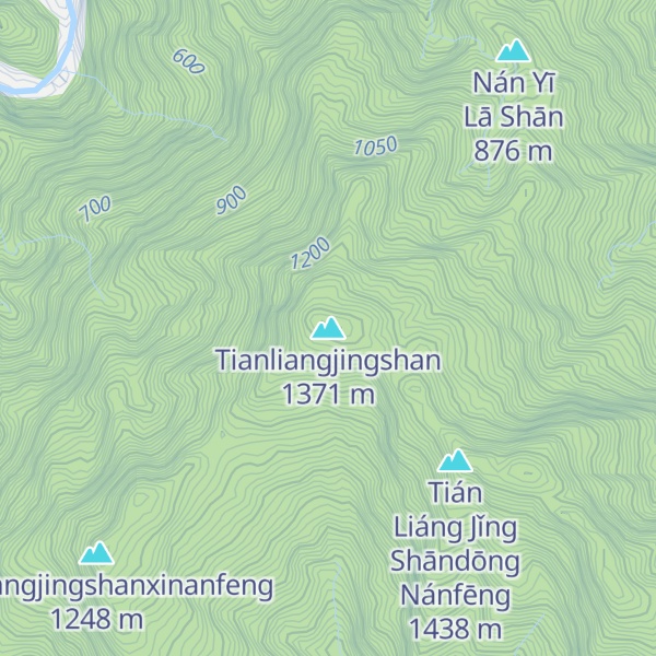 Map of Tianliangjingshan