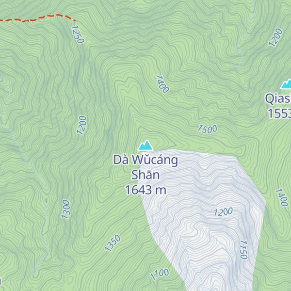 Map of Dà Wǔcáng Shān