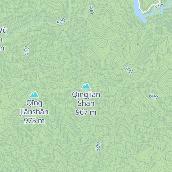 Map of Qingjian Shan