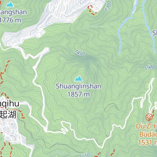 Map of Shuanglinshan