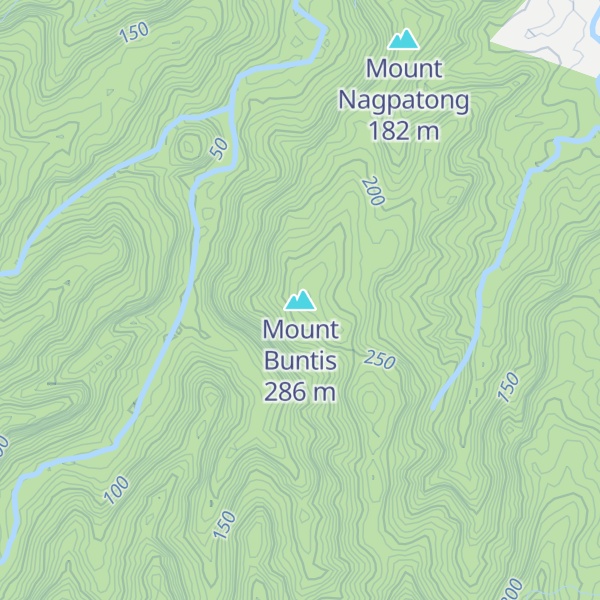 Map of Mount Buntis