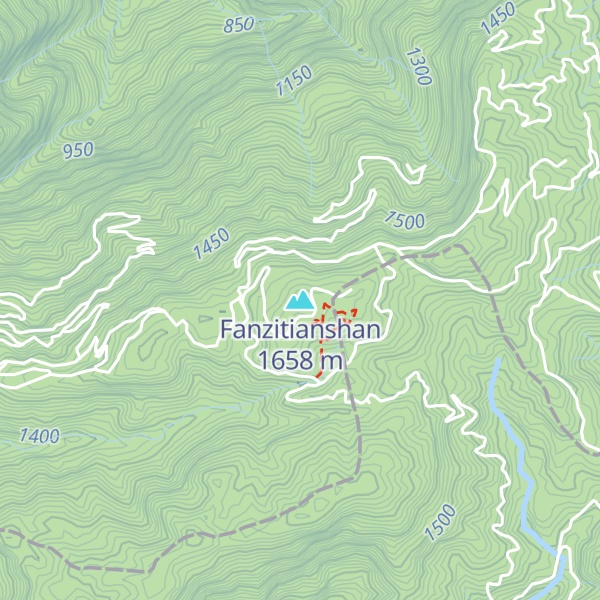 Map of Fanzitianshan
