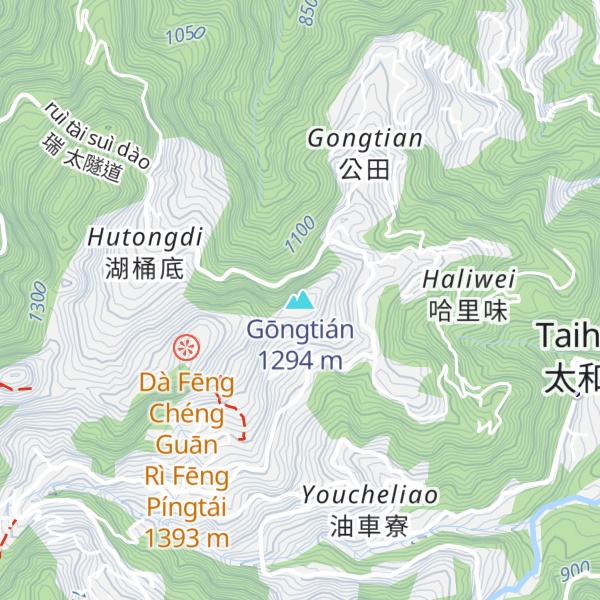 Map of Gōngtián