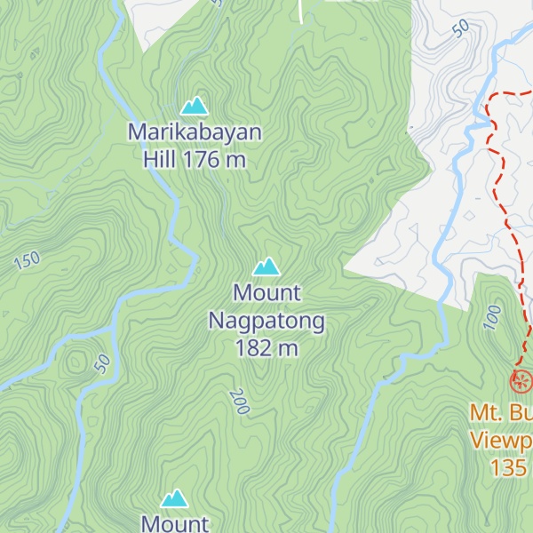 Map of Mount Nagpatong