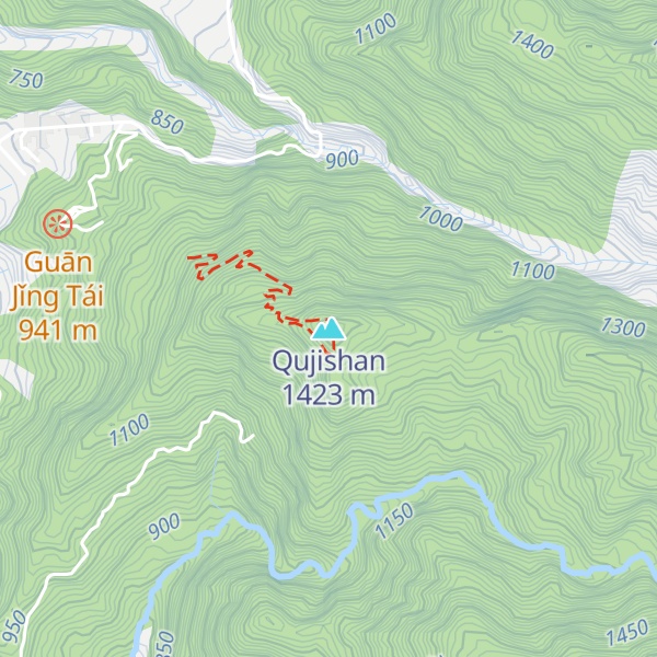 Map of Qujishan