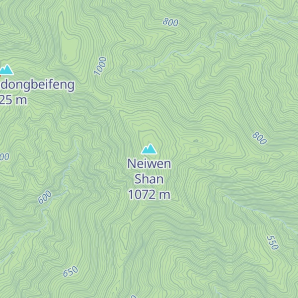 Map of Neiwen Shan