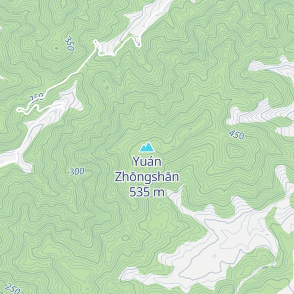 Map of Yuán Zhōngshān