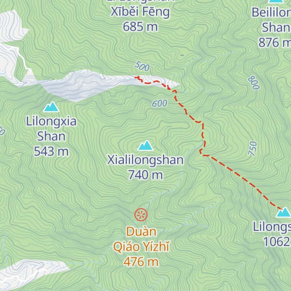 Map of Xialilongshan