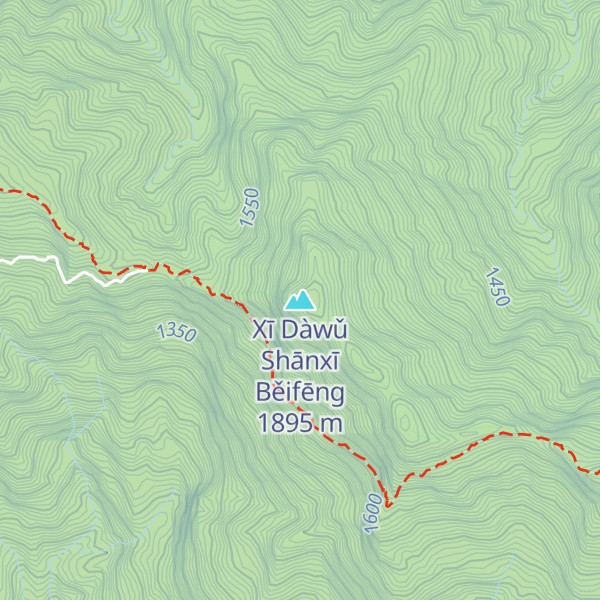 Map of Xī Dàwǔ Shānxī Běifēng