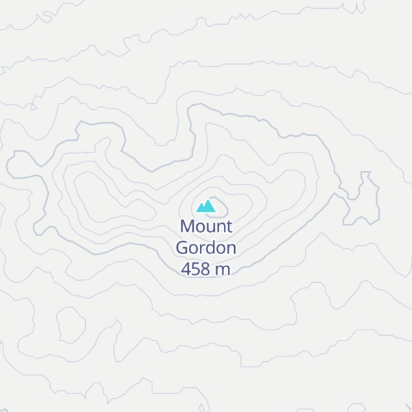 Map of Mount Gordon