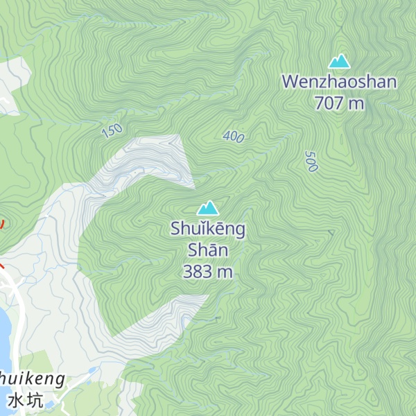 Map of Shuǐkēng Shān