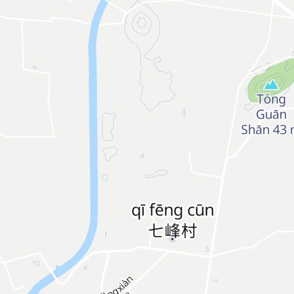 Map of Tongguan Shan