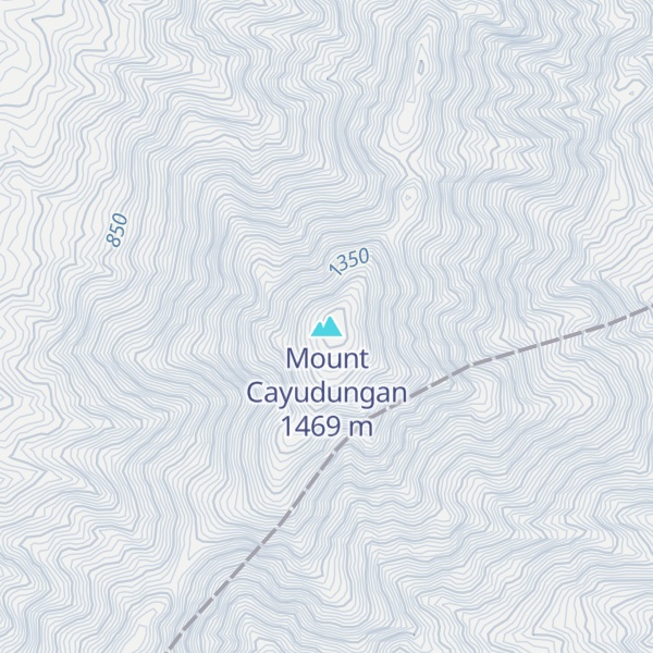 Map of Mount Cayudungan