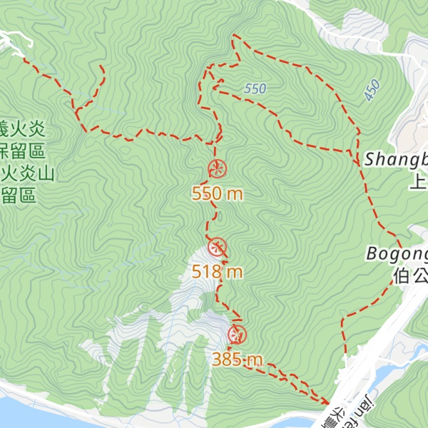 Map of Nanhuoyanshan