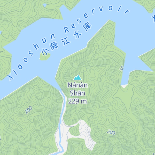 Map of Nánàn Shān