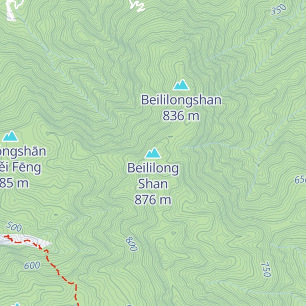 Map of Beililong Shan