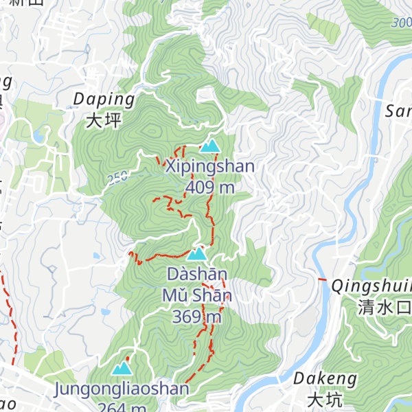 Map of Dashanmushan