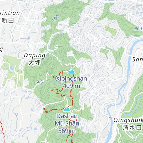 Map of Xipingshan